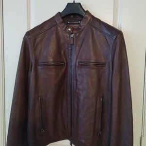 2 Coach moto leather jackets $600